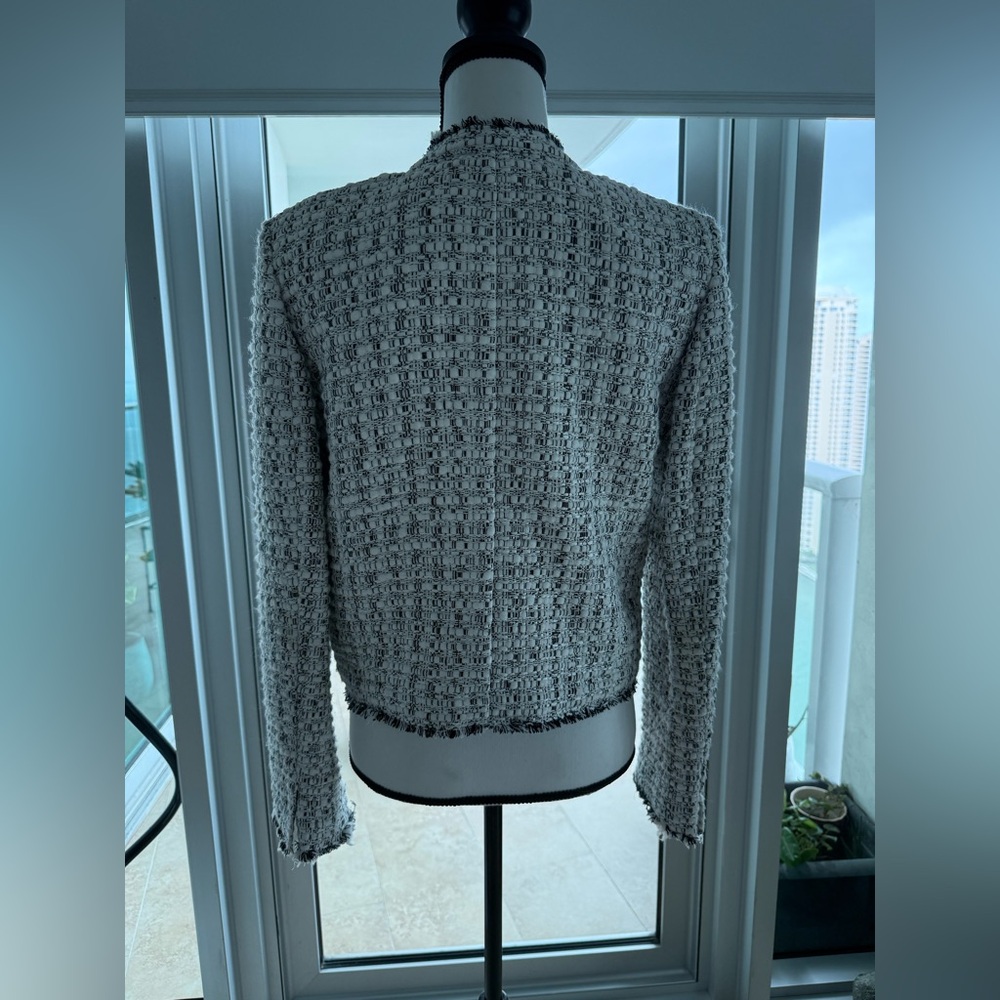 IRO Women's Tweed Blazer - Black and White - Picture 2 of 7